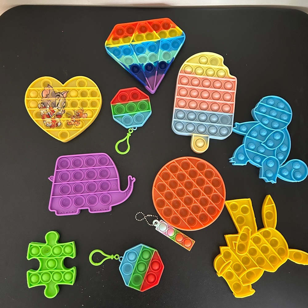 Rainbow Pop It Fidget Toy Set
